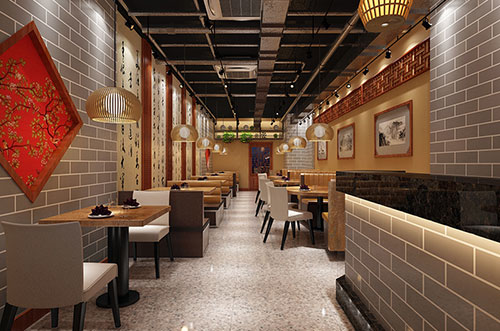 洛阳传统中式餐厅餐馆装修设计效果图