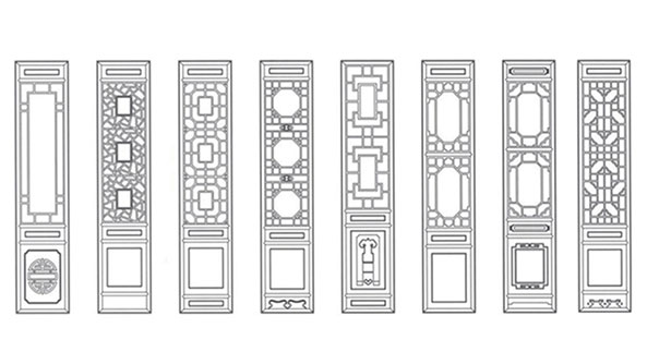 洛阳喜迎门中式花格CAD设计图样式大全