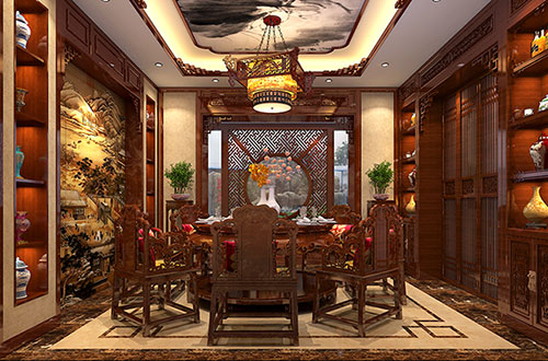 洛阳温馨雅致的古典中式家庭装修设计效果图